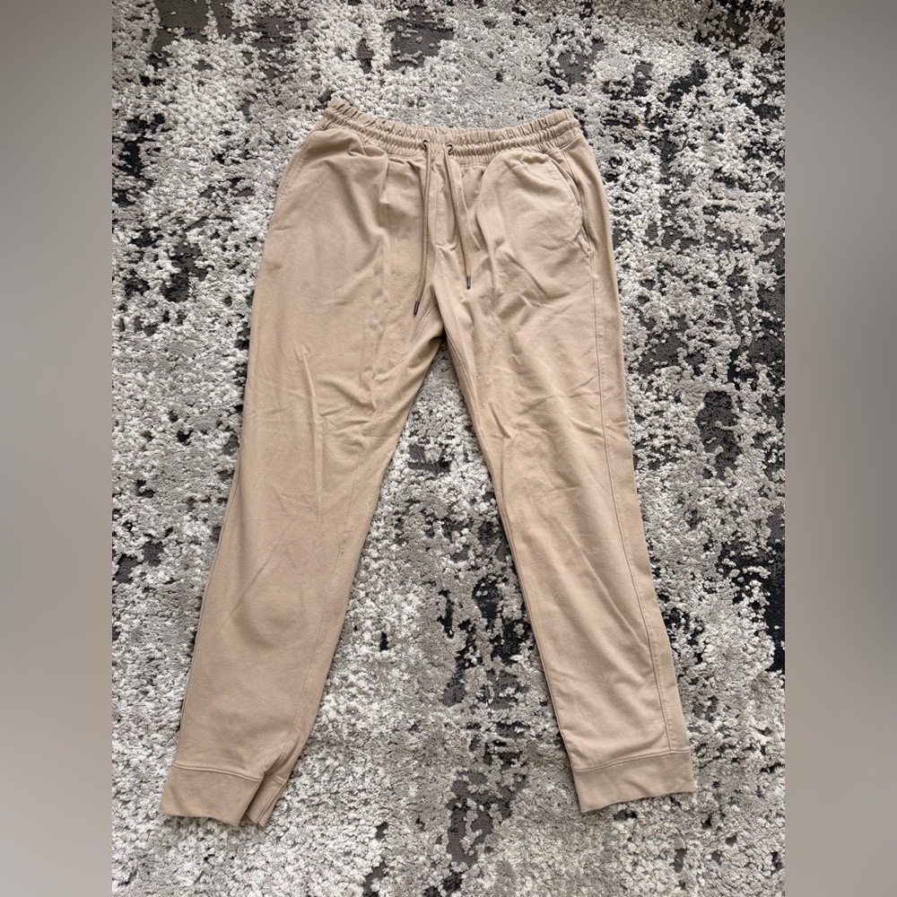 Georgie Tan Drawstring Joggers Lounge Pants L